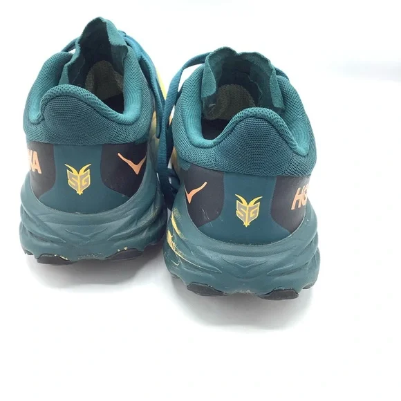 Hoka One Teal Green and Yellow Athletic Shoes for Performance - Picture 3 of 6